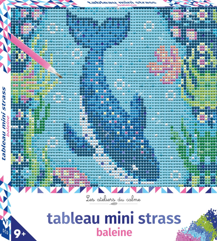 Tableau mini strass Baleine - boîte avec accessoires - Ortal Ophélie - DEUX COQS D OR