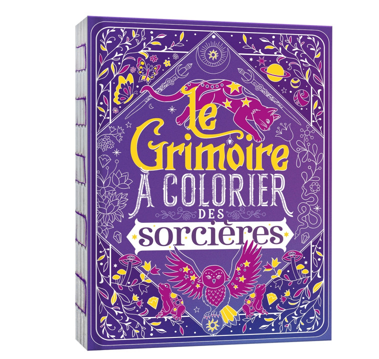 Le grimoire à colorier des sorcières - Sylwia FILIPCZAK - DEUX COQS D OR