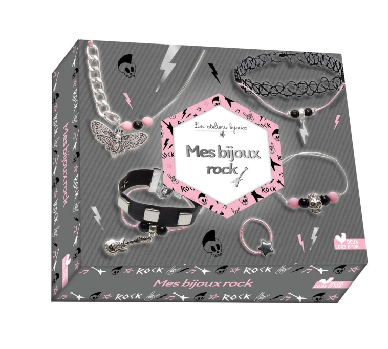 Mes bijoux Rock - coffret avec accessoires - Laetitia Lazerges - DEUX COQS D OR