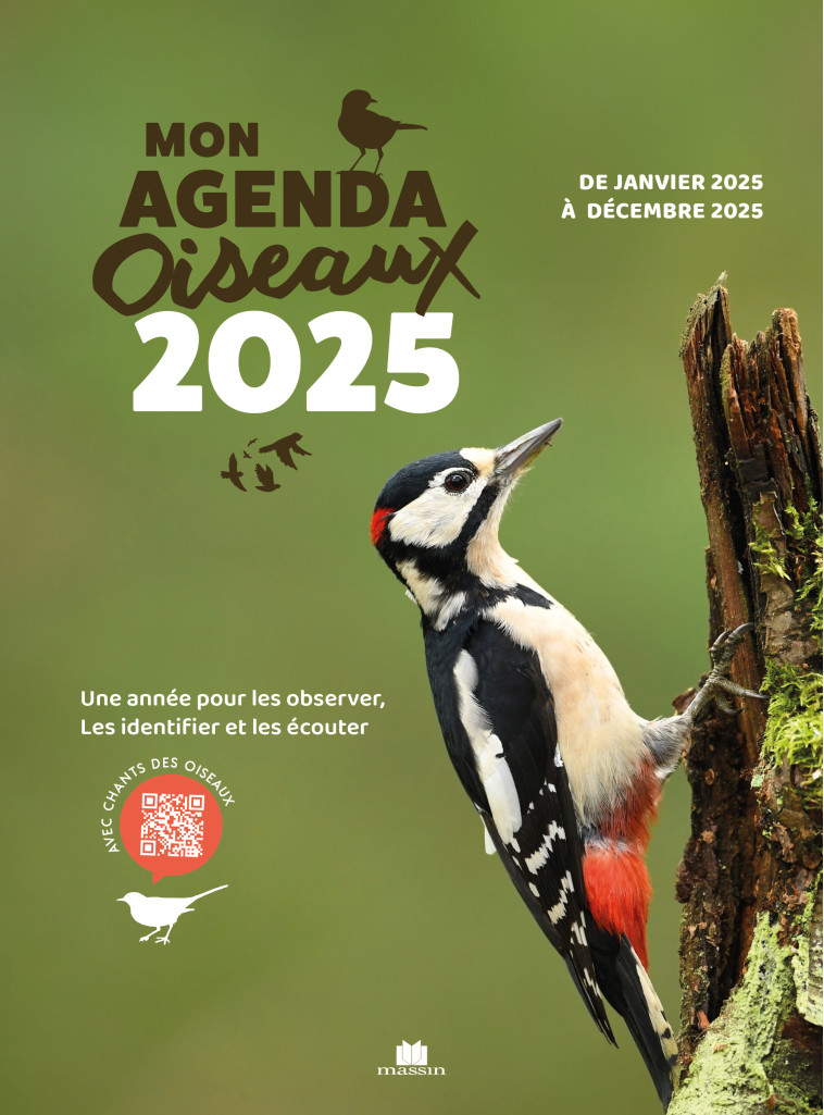 Mon agenda oiseaux 2025 -  - CHARLES MASSIN