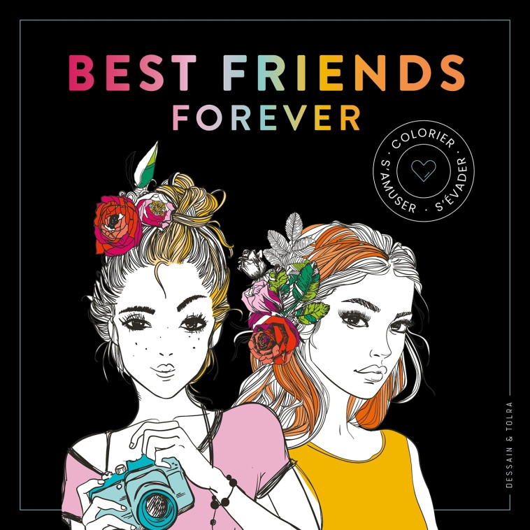 Black coloriage Best friends forever - XXX - DESSAIN TOLRA