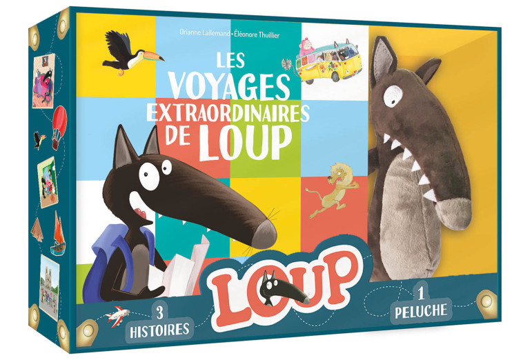 COFFRET LOUP - LES VOYAGES EXTRAORDINAIRES DE LOUP - Orianne Lallemand, Éléonore THUILLIER - AUZOU