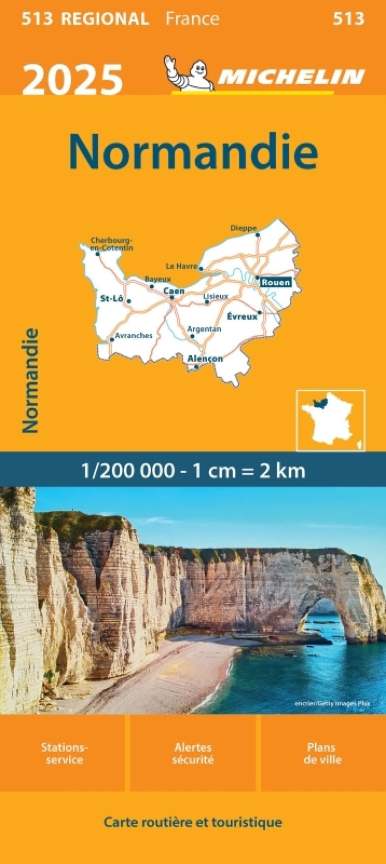 Carte Régionale Normandie 2025 -  - MICHELIN