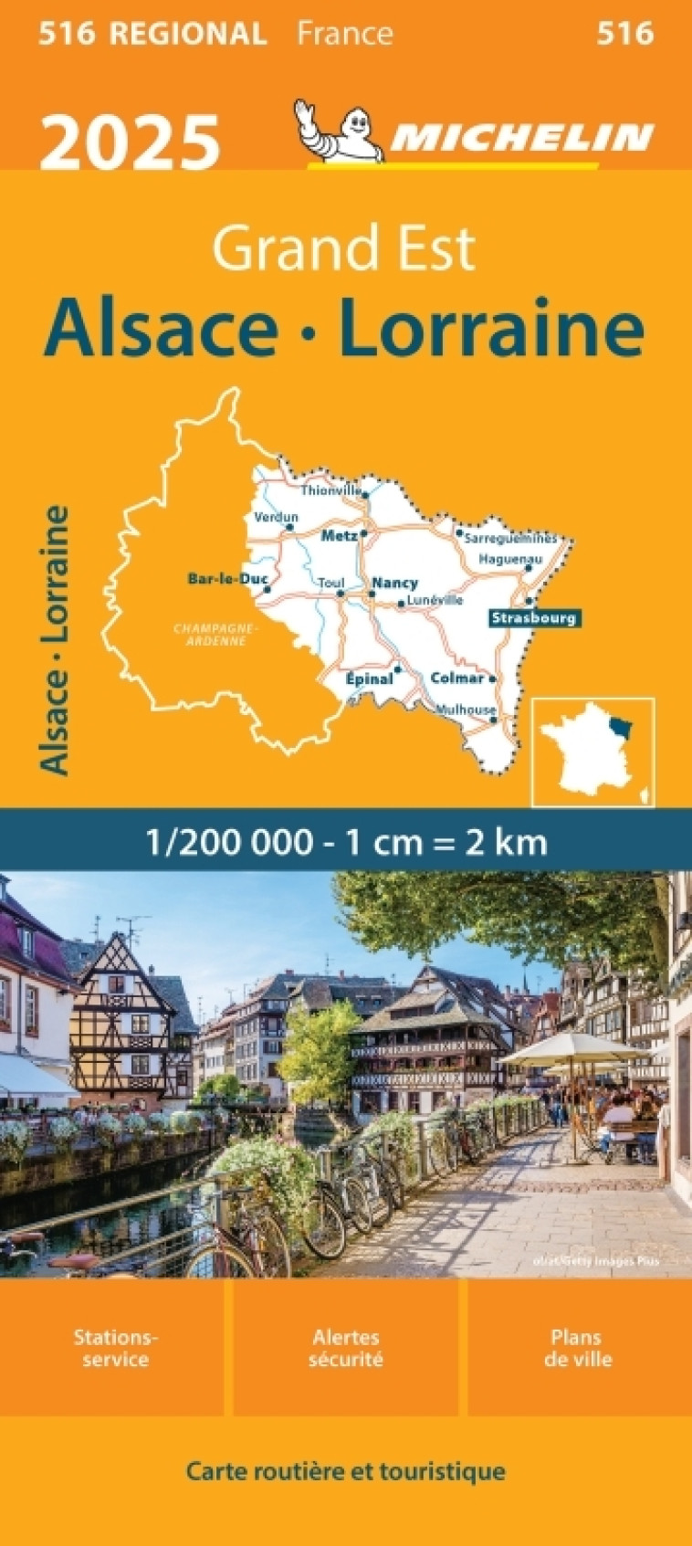 Carte Régionale Alsace, Lorraine 2025 -  - MICHELIN