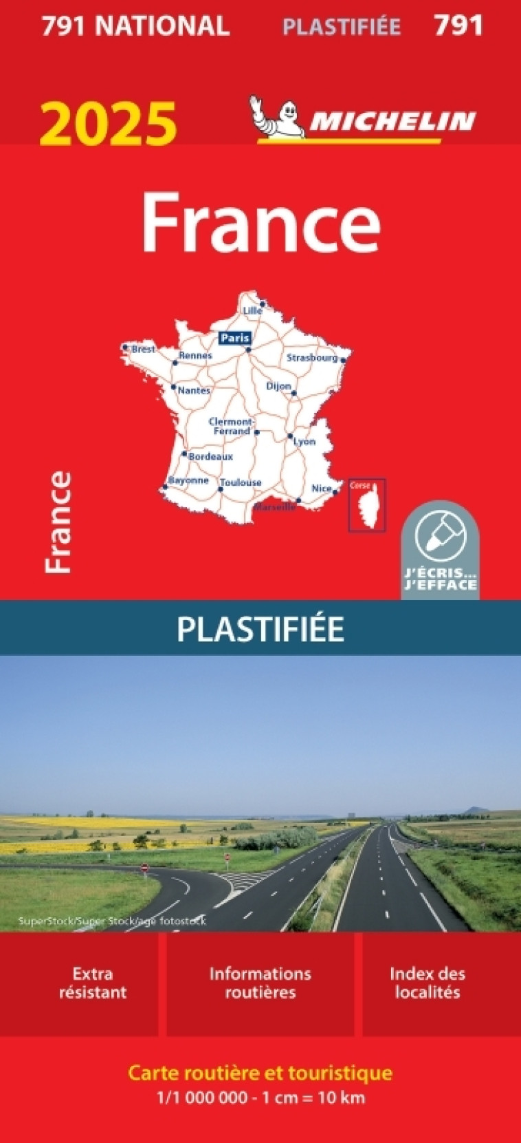 Carte Nationale France 2025 - Plastifiée -  - MICHELIN