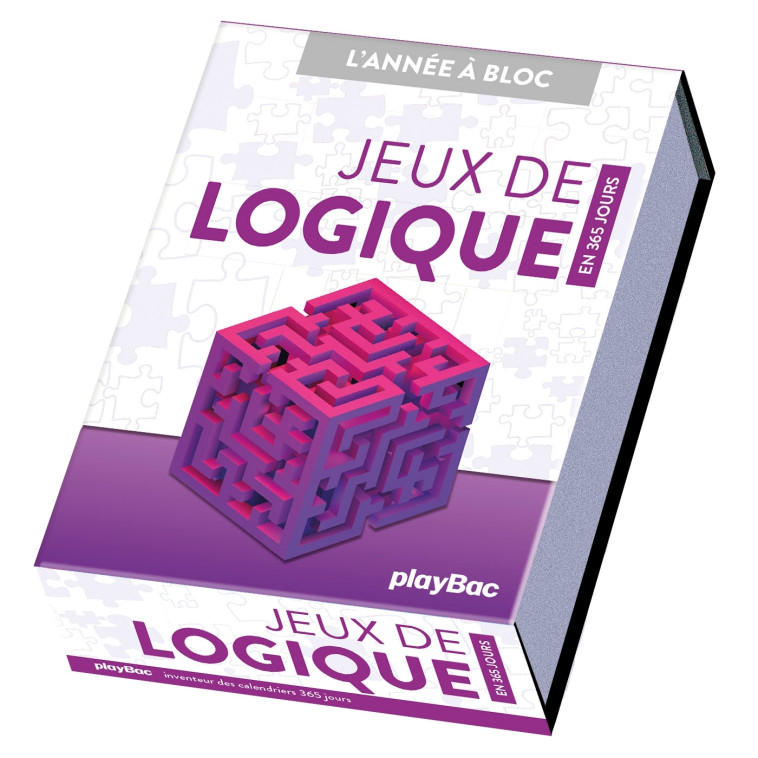 Calendrier Jeux de Logique en 365 jours - L'ANNÉE À BLOC  -   - PLAY BAC