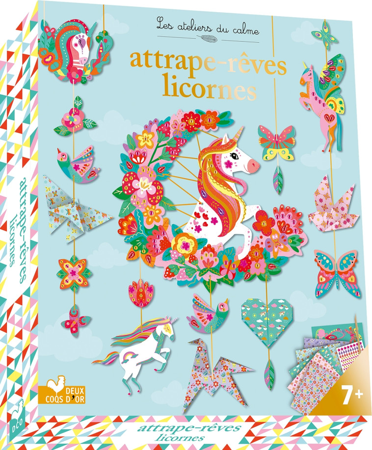 Attrape-rêves Licornes - coffret avec accessoires - CINZIA SILEO - DEUX COQS D OR