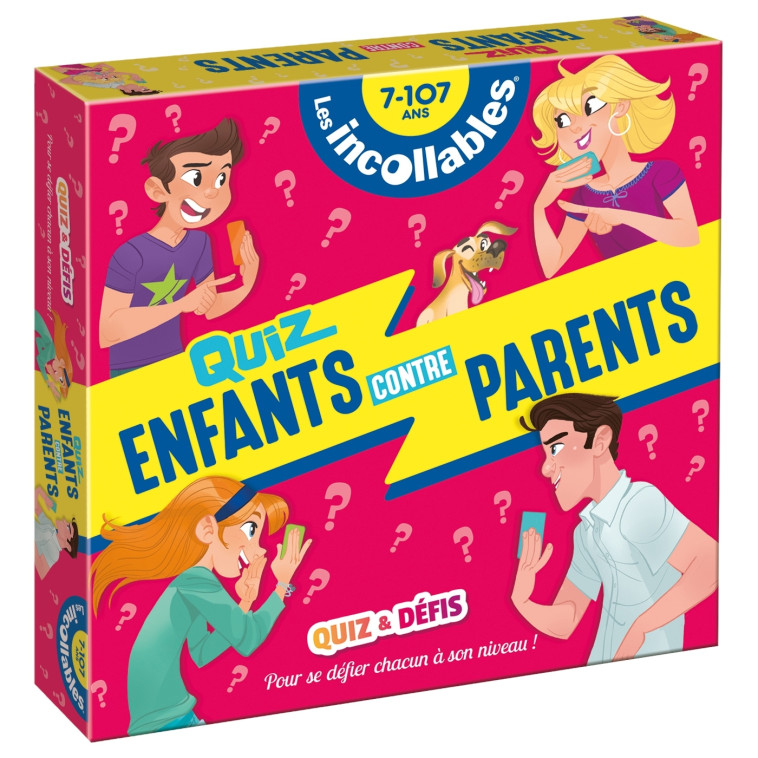 Boîte Quiz - Incollables Famille - Enfants vs Parents -   - PLAY BAC