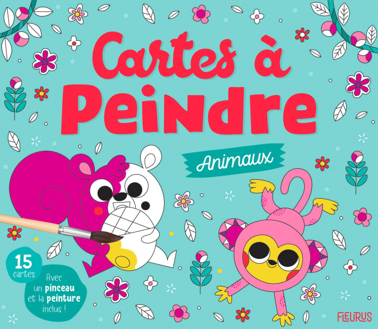 Cartes à peindre - Animaux - Marine Fleury - FLEURUS