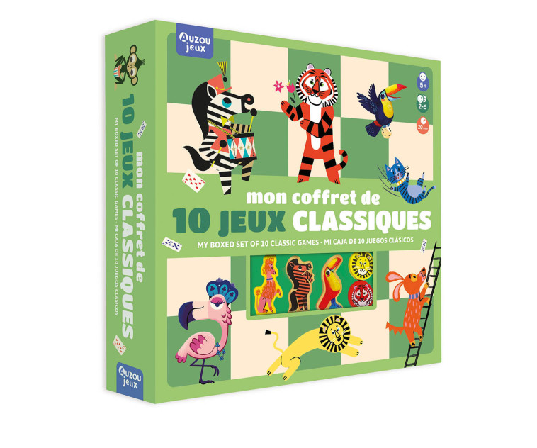 MON COFFRET DE 10 JEUX CLASSIQUES - Collectif Collectif,  Collectif - AUZOU