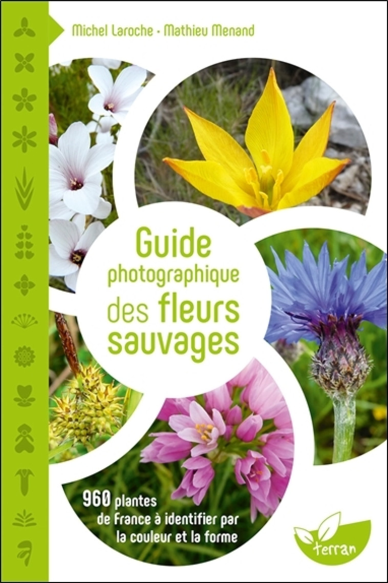 Guide photographique des fleurs sauvages - 960 plantes de France à identifier par la couleur et la forme - Michel Laroche, Mathieu Menand - DE TERRAN