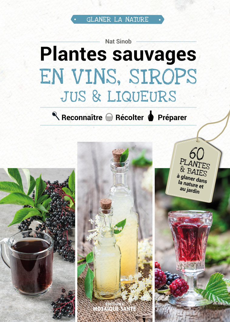 Plantes sauvages en vins, sirops, jus & liqueurs - Nat Sinob - MOSAIQUE SANTE