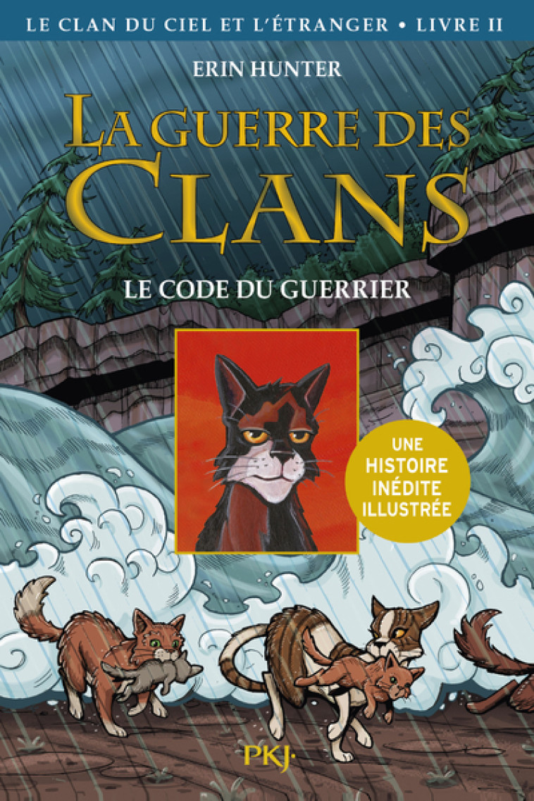 La guerre des Clans illustrée - Cycle IV Le clan du Ciel et l'étranger - tome 2 Le code du guerrier - Erin Hunter, Aude Carlier - POCKET JEUNESSE