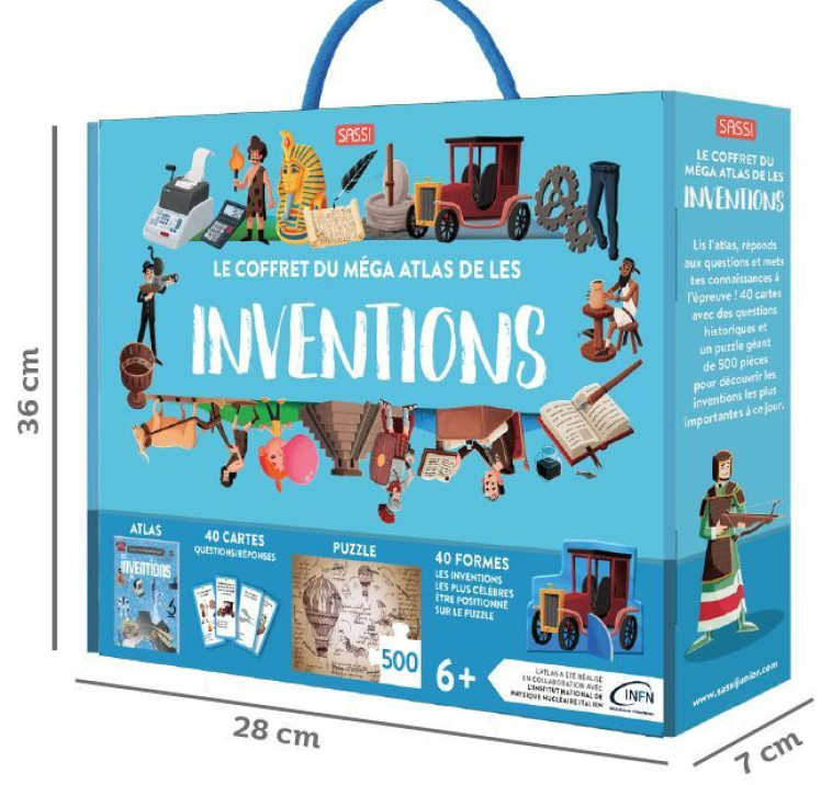 Le coffret du méga atlas des inventions  - Ester Tome, Matteo Gaule, Alberto Borgo, Enrico Lorenzi - SASSI