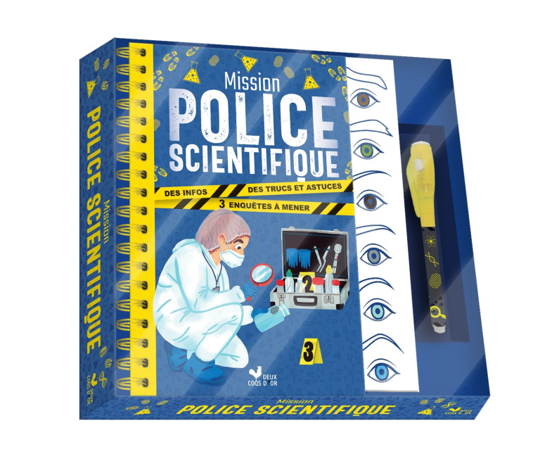 Mission police scientifique - coffret avec accessoires - Anne Kalicky, Alice Turquois - DEUX COQS D OR