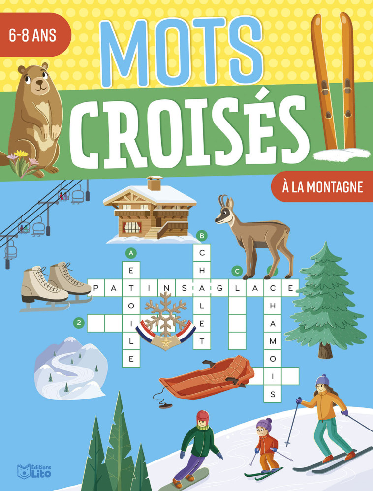 MOTS CROISES 6-8 A LA MONTAGNE -  - LITO