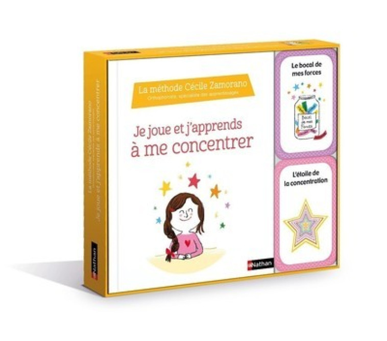 Coffret Je joue et j'apprends à me concentrer - Cécile Zamorano, Charlotte Roederer, Cécile Zamorano, Charlotte Roederer - NATHAN