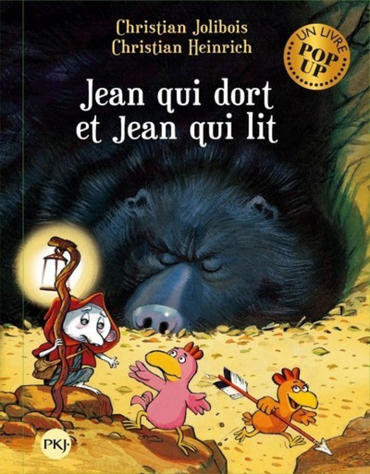 Les P'tites poules Pop-up - Jean qui dort et Jean qui lit - tome 7 - Christian Jolibois, Christian Heinrich, Christian Jolibois, Christian Heinrich - POCKET JEUNESSE