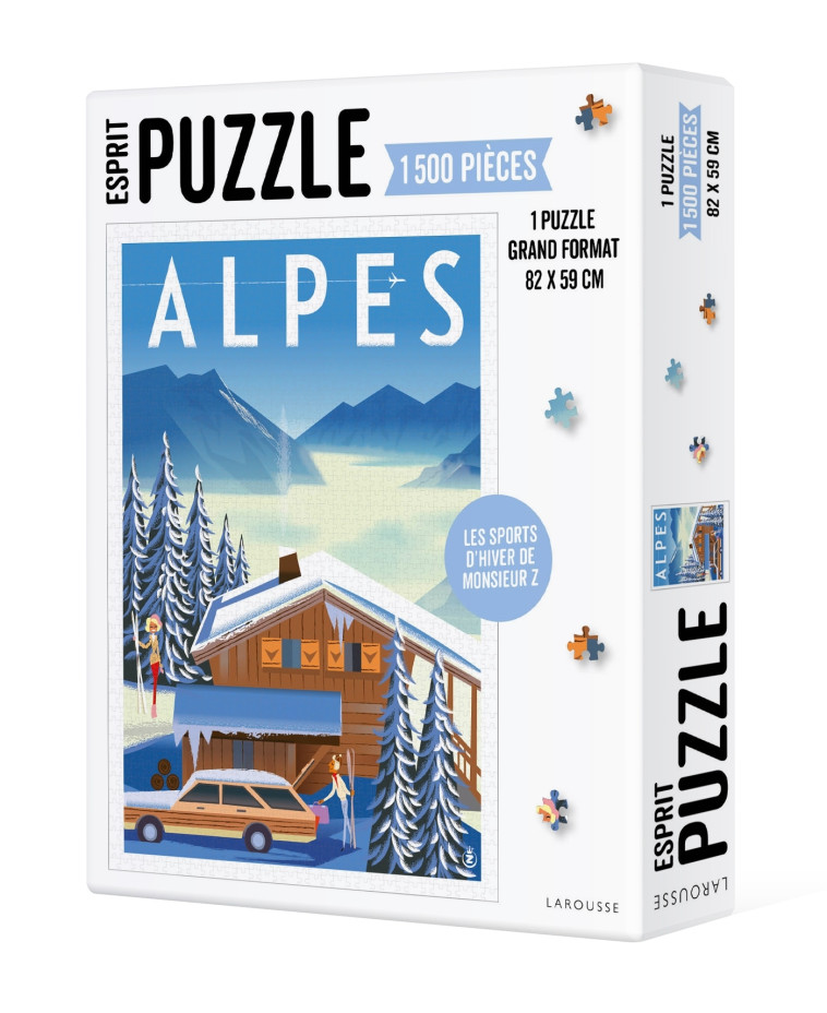 PUZZLE ALPES DE MONSIEUR Z (1500 PIECES) -  Monsieur Z - LAROUSSE