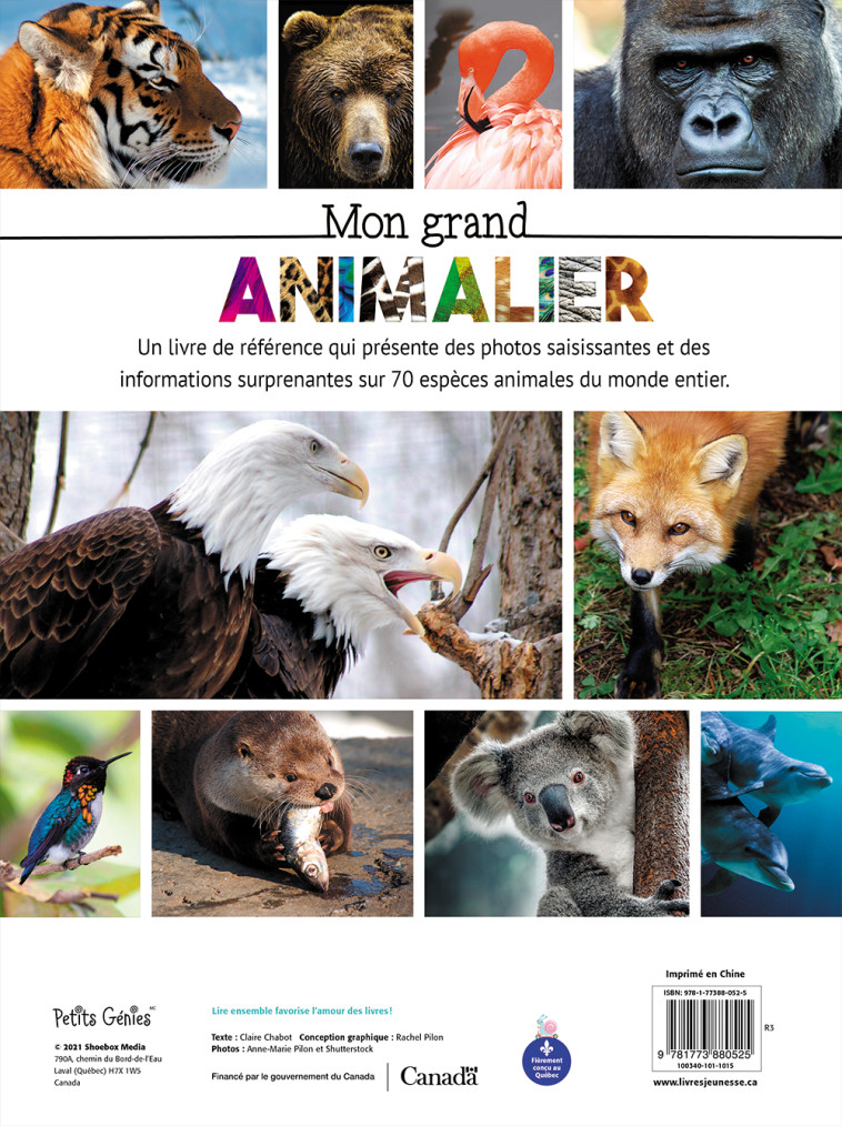 Mon grand animalier - Claire Chabot - PETITS GENIES