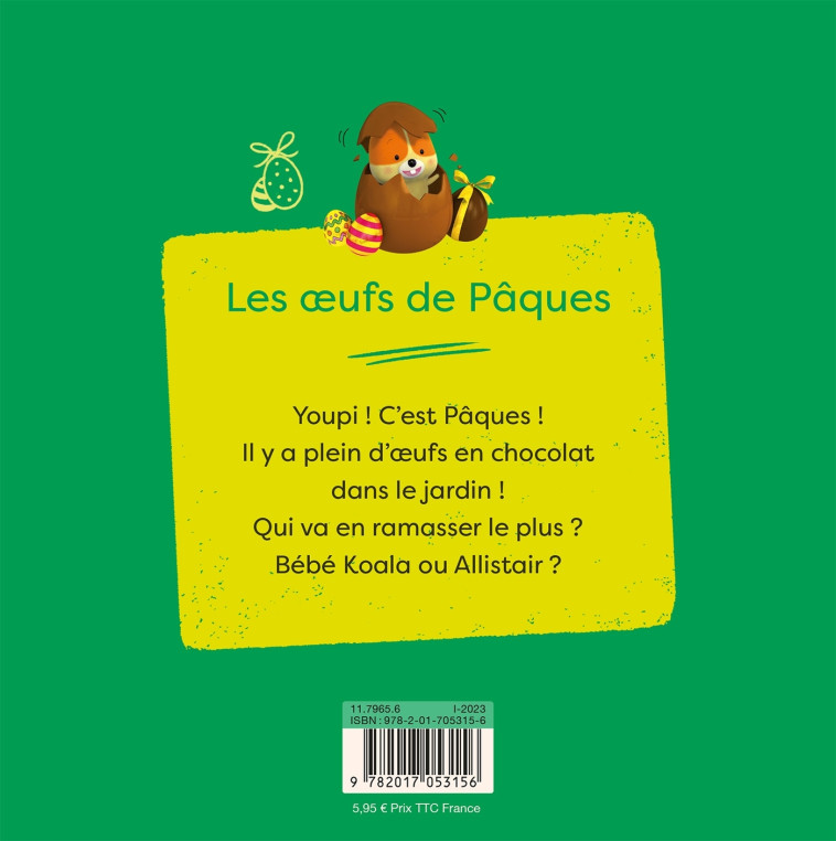 Bébé Koala - Les oeufs de Pâques - Nadia Berkane - HACHETTE ENFANT