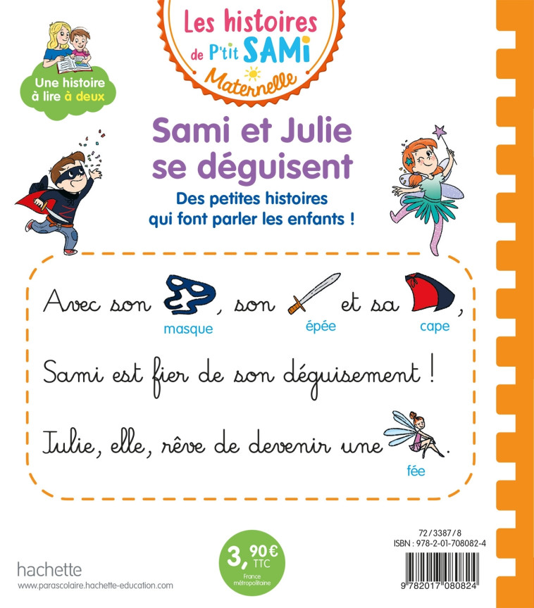 Les histoires de P'tit Sami Maternelle (3-5 ans) : Sami et Julie se déguisent - Nine Cléry - HACHETTE EDUC