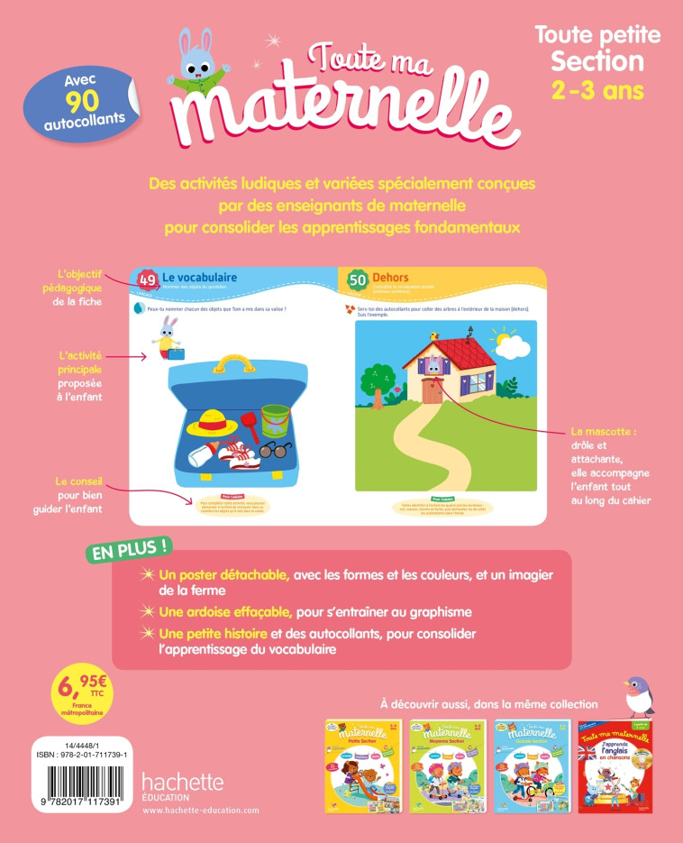 Toute Ma Maternelle- Toute Petite section 2-3 ans - Caroline Marcel - HACHETTE EDUC