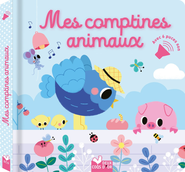 Mes comptines animaux - livre avec puces sonores - Kim Sejung - DEUX COQS D OR