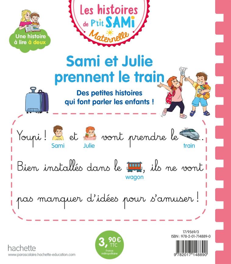 Les histoires de P'tit Sami Maternelle (3-5 ans) : Sami et Julie prennent le train - Angela Portella - HACHETTE EDUC