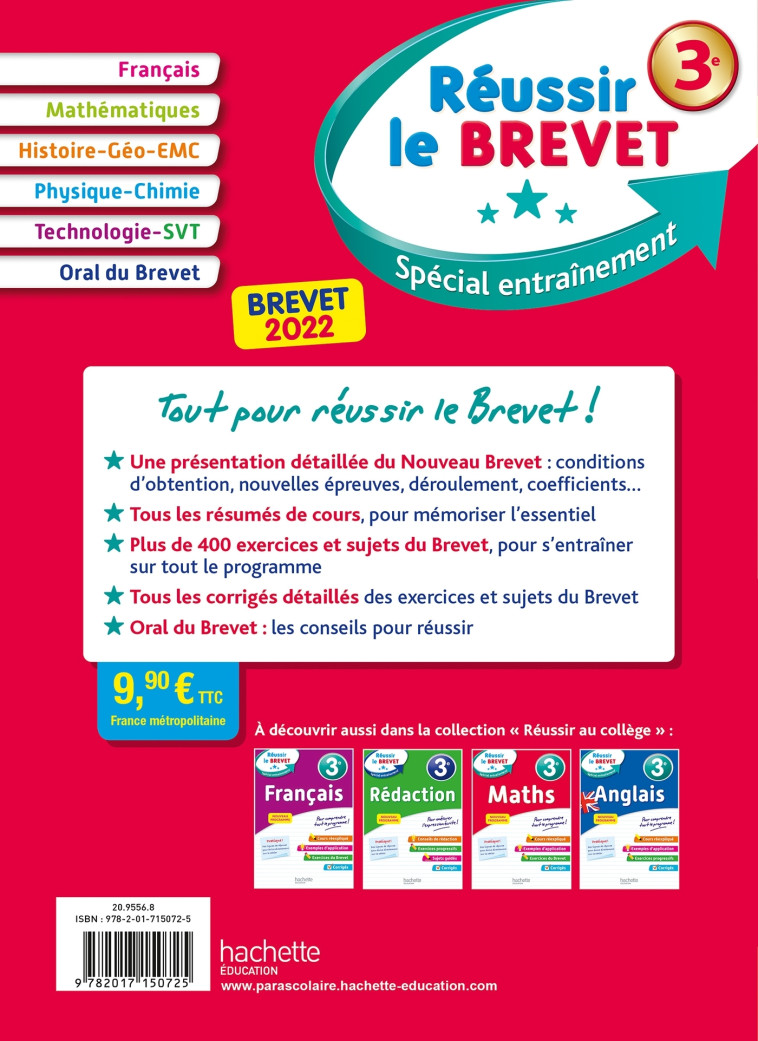 Réussir le Brevet 2022 - Isabelle Lisle - HACHETTE EDUC