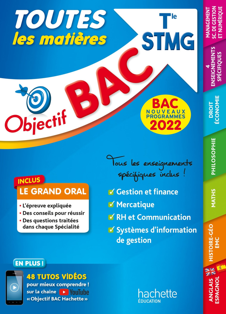 Objectif Bac - Term STMG Toutes les matières, BAC 2022 - Nicolas Bloch - HACHETTE EDUC