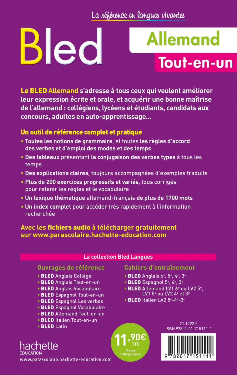 Bled Allemand Tout en Un - Bernard Viselthier - HACHETTE EDUC