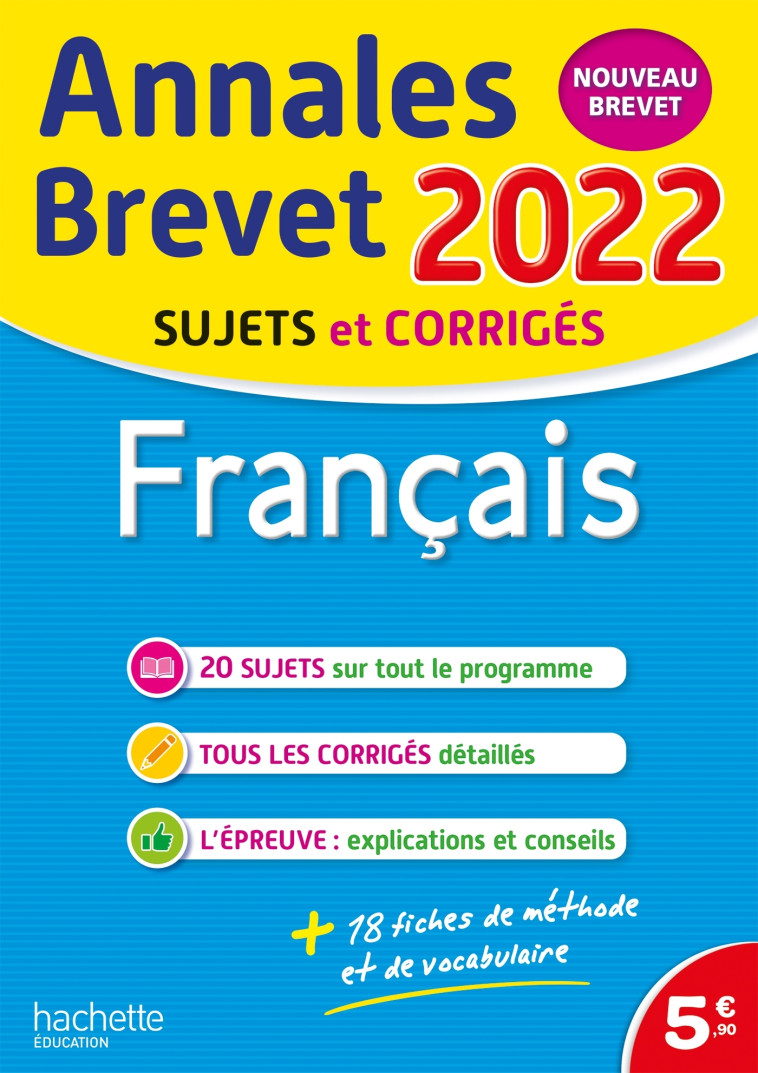 Annales Brevet 2022 Français - Brigitte Réauté - HACHETTE EDUC