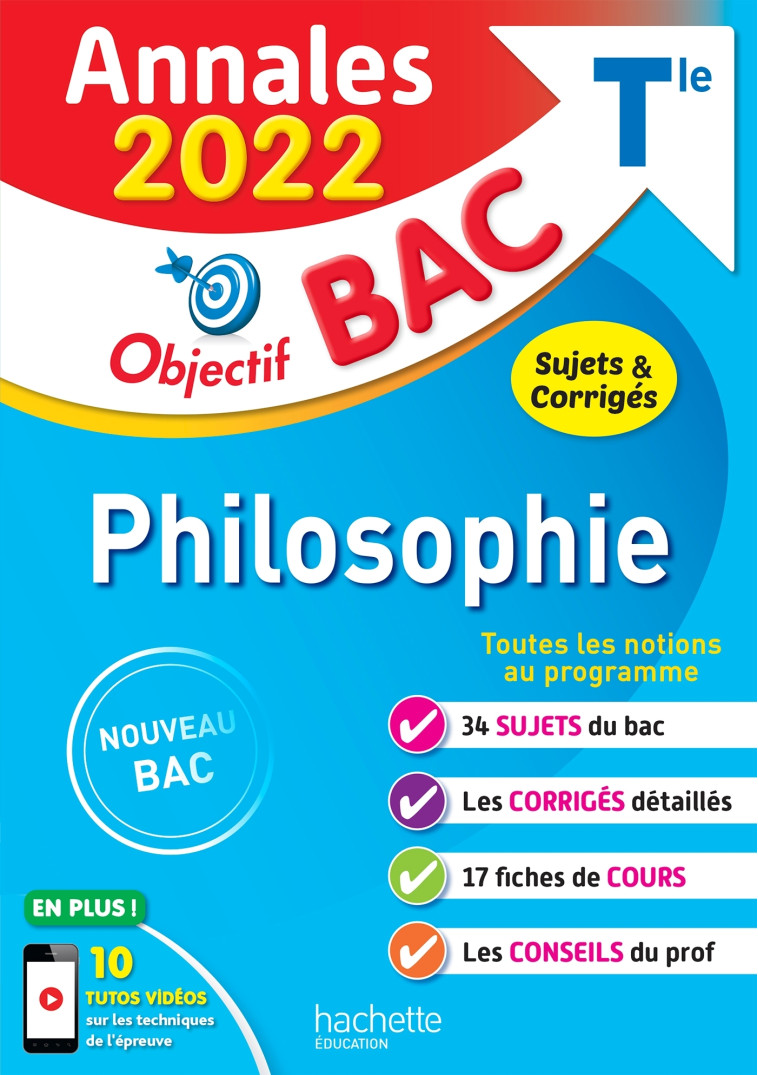 Annales Objectif BAC 2022 Philosophie - Yohann Durand - HACHETTE EDUC