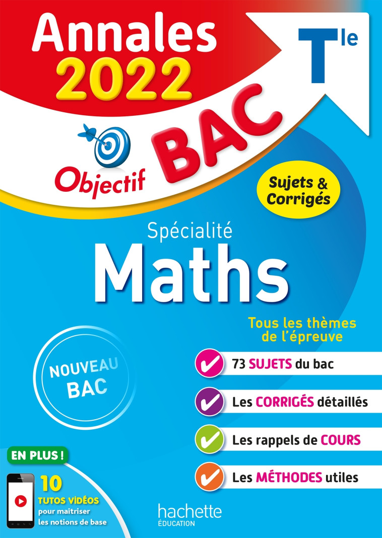 Annales Objectif BAC 2022 Spécialité Maths - Sandrine Bodini-Lefranc - HACHETTE EDUC