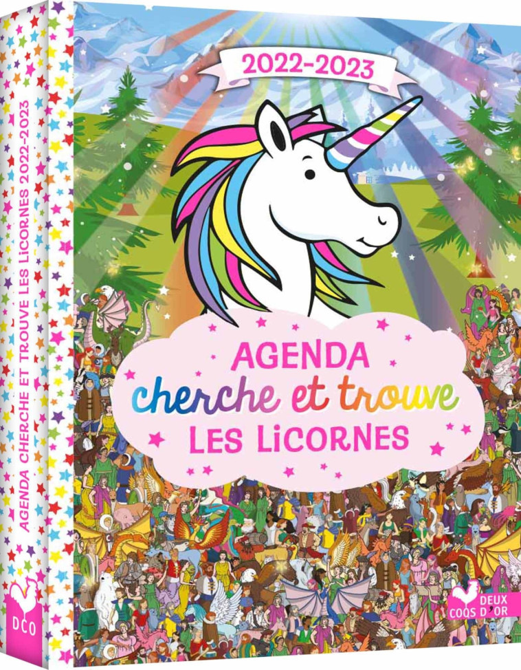 Agenda cherche et trouve les licornes 2022-2023 - Paul Moran - DEUX COQS D OR