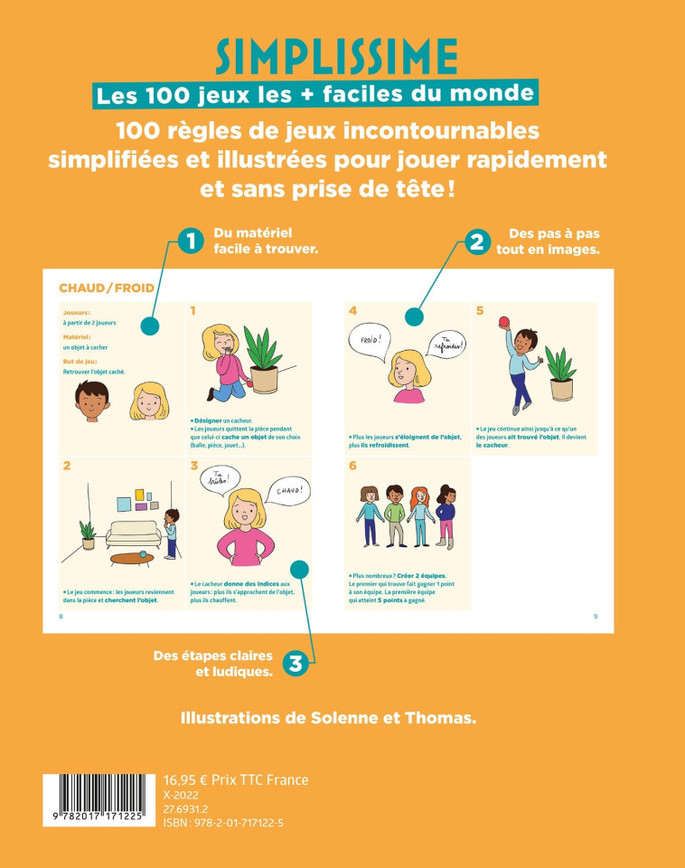 Simplissime - Les 100 jeux les plus faciles du monde - CLAIRE SIMON - HACHETTE ENFANT