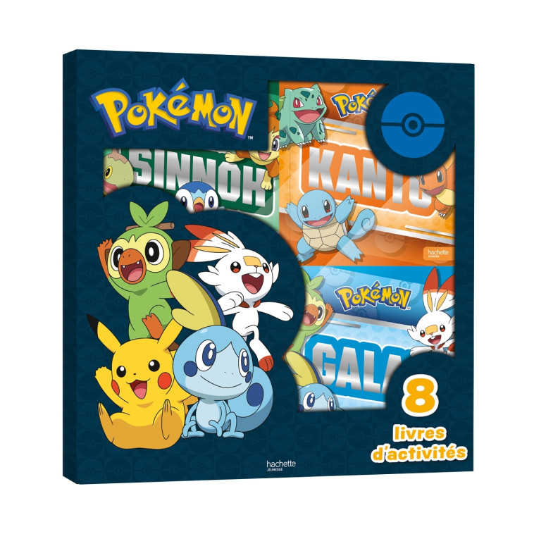 Pokémon -  Coffret 8 livres d'activités - XXX - HACHETTE JEUN.