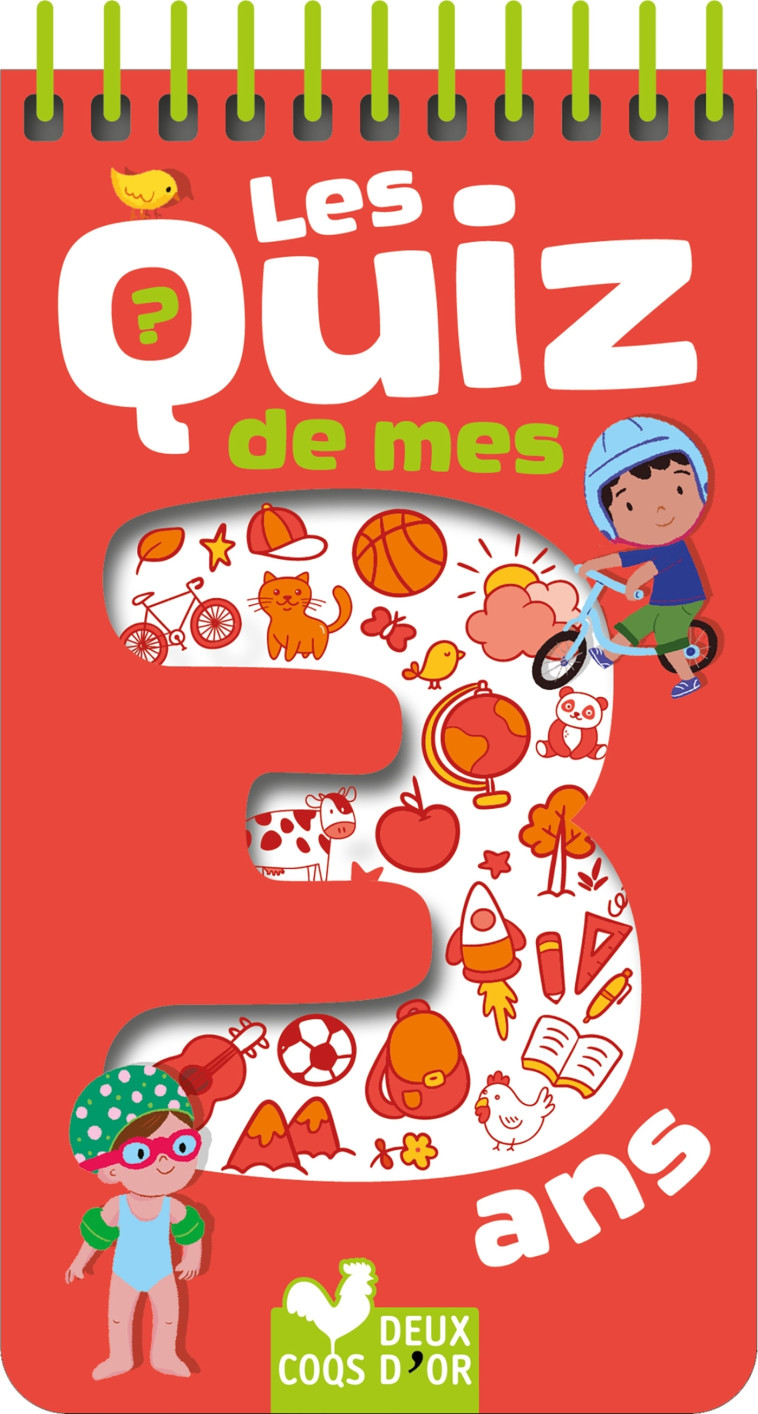 Les quiz de mes 3 ans - Sophie De Mullenheim - DEUX COQS D OR