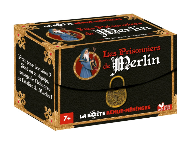 La boîte remue-méninges de Merlin ! - boîte avec cartes -   - DEUX COQS D OR