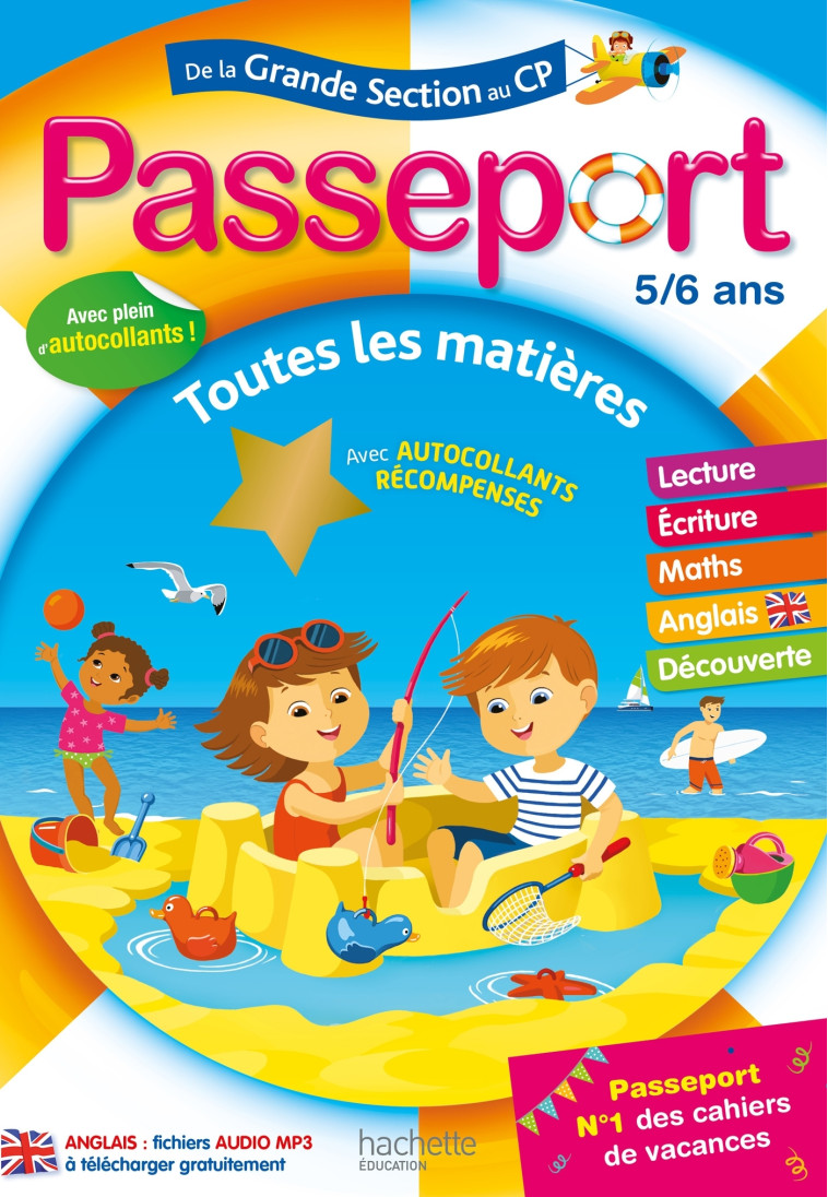 Passeport - de la Grande Section au CP - Cahier de vacances 2022 - Marie-Christine Exbrayat - HACHETTE EDUC