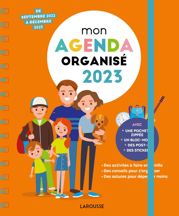 Mon Agenda Famille Organisée 2023 - XXX - LAROUSSE