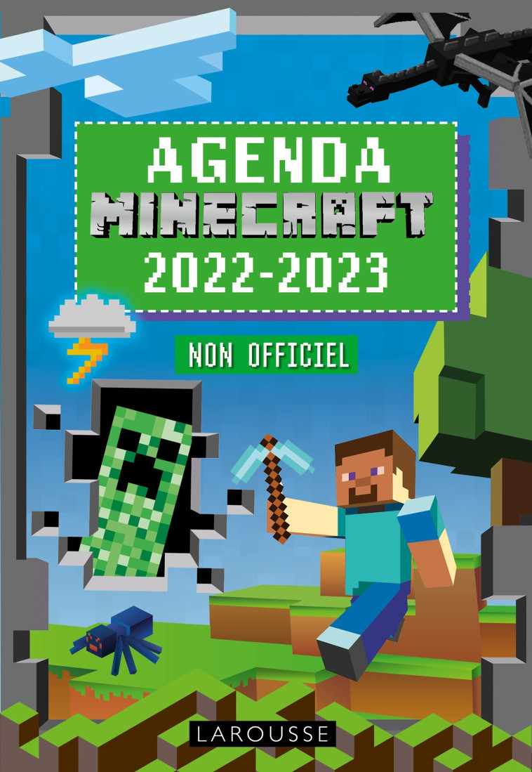 Agenda scolaire MINECRAFT non officiel  2022-2023 -  Collectif - LAROUSSE