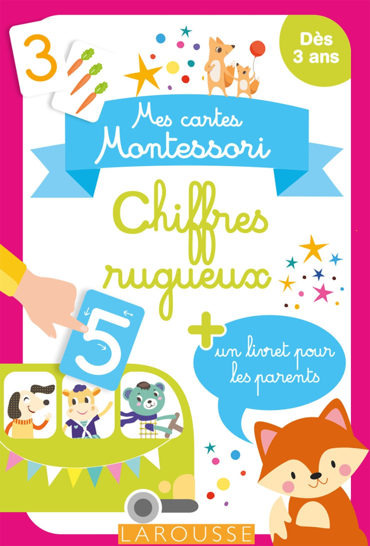 Mes cartes Montessori : Chiffres rugueux -  Collectif - LAROUSSE