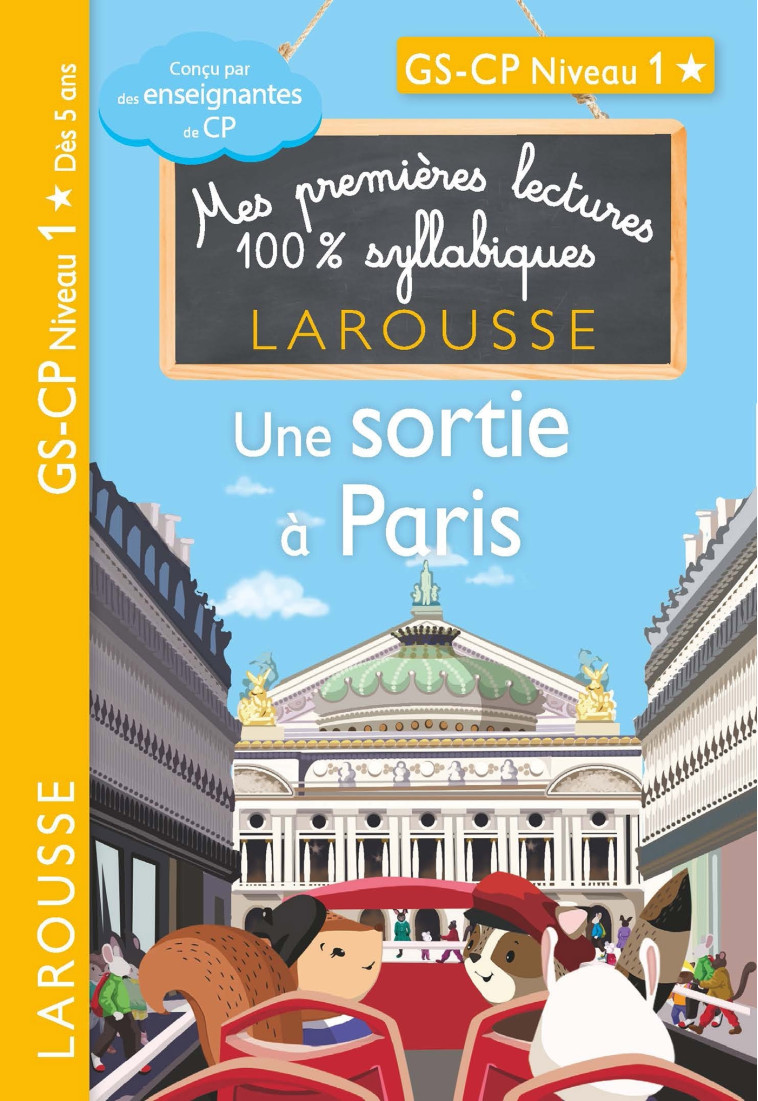 Premières lectures syllabiques CP Niveau 1 - Une sortie à Paris - Giulia Levallois - LAROUSSE