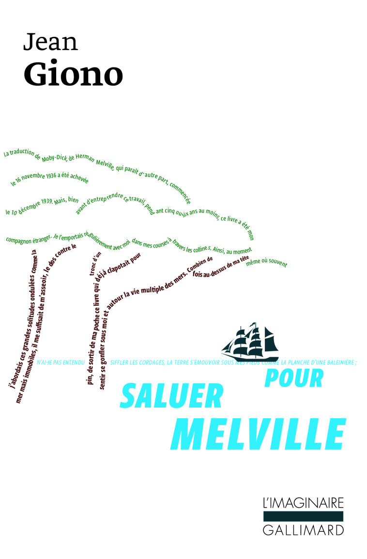 Pour saluer Melville - Jean Giono - GALLIMARD