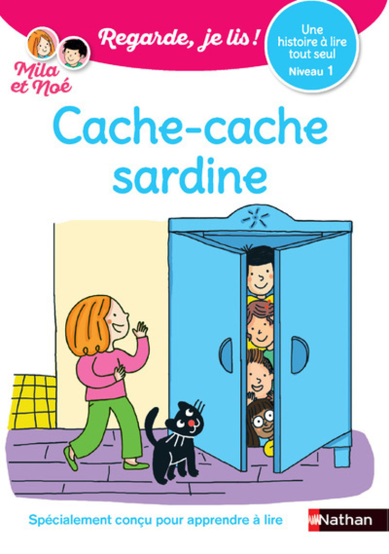 Regarde je lis ! Une histoire à lire tout seul - Cache-cache sardine Niveau 1 - Éric Battut - NATHAN