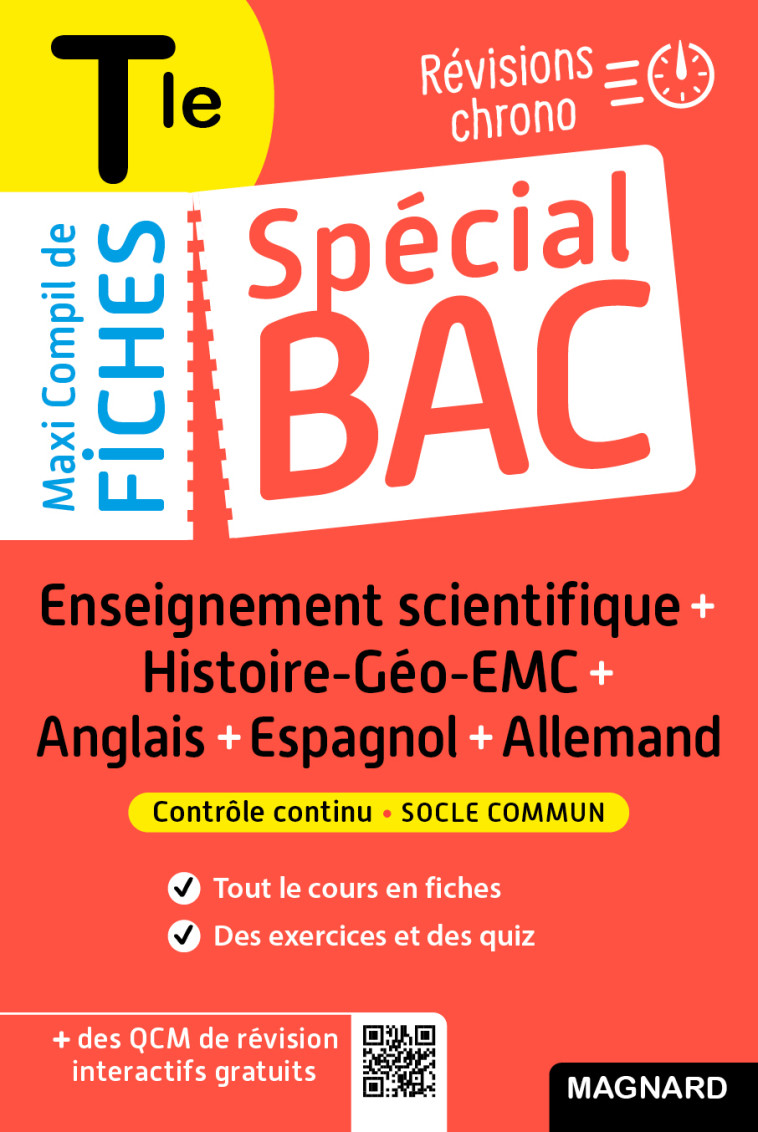 Spécial Bac Maxi Compil de Fiches contrôle continu Tle Bac 2025 - Nadine Daboval - MAGNARD