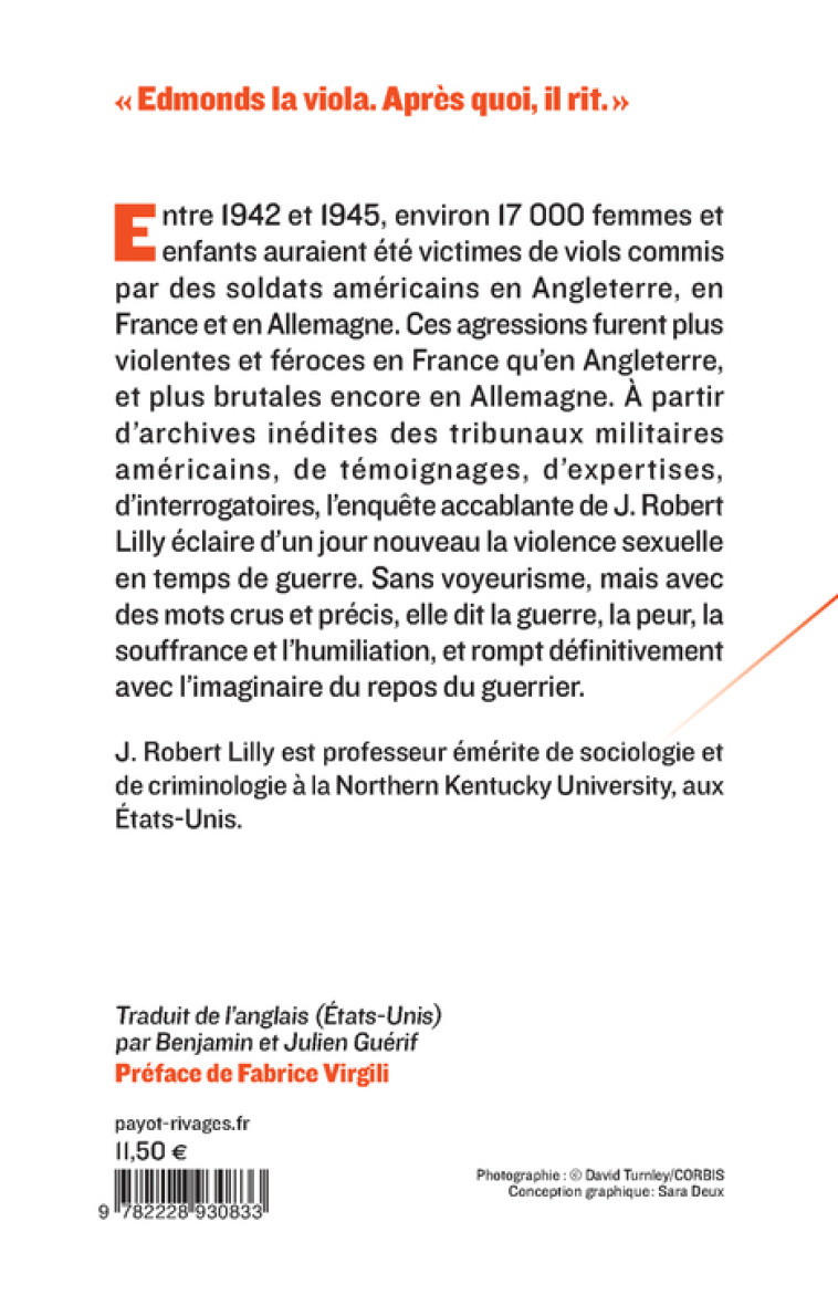 La face cachée des GI's - J. Robert Lilly - PAYOT