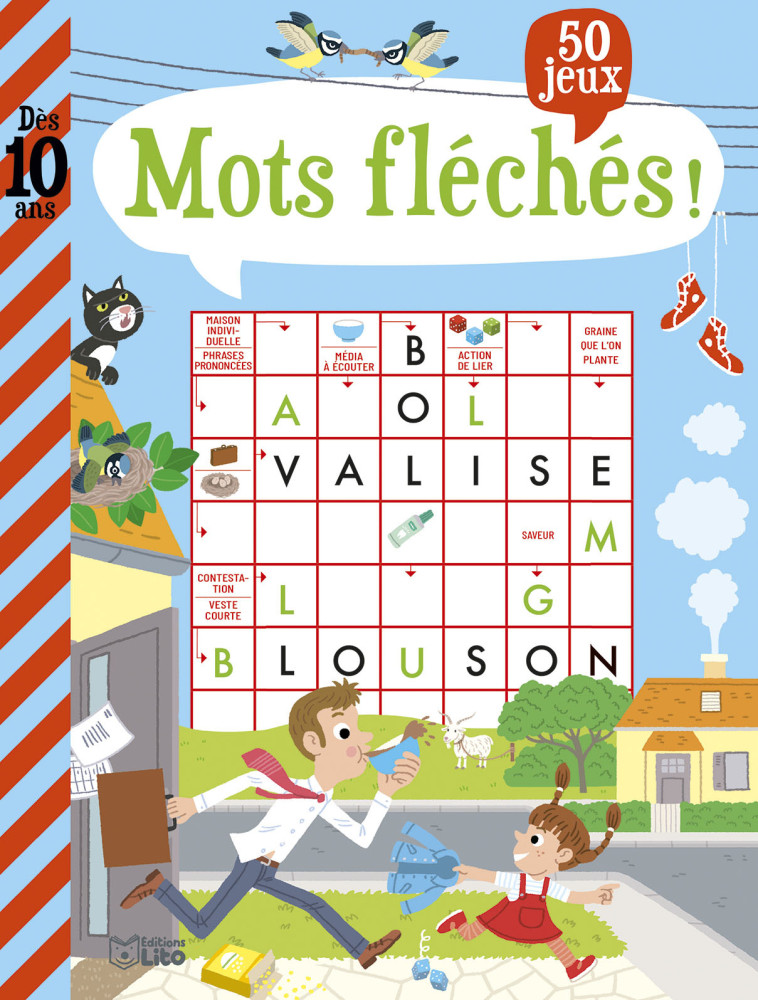 LIVRE JEUX MOTS FLECHES 10 ANS - XXX - LITO